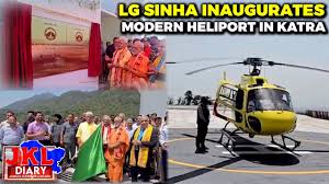 New helipad inaugurated by LG in Katra to boost Vaishno Devi, Shiv Khori connectivity