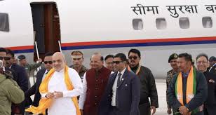 Union HM Amit Shah arrives in Ladakh