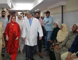 Sakeena Itoo visits JVC Hospital Bemina Sakeena Itoo visits JVC Hospital Bemina