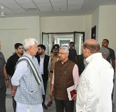 Lt Guv inspects Shri Amarnath Ji Shrine Board’s Yatri Niwas at Pantha Chowk