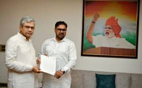 Satish Sharma meets Union Railway Minister