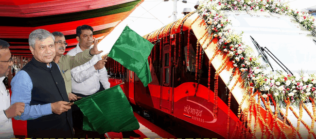 Vaishnaw flags off Jammu-Srinagar Vande Bharat Express
