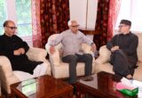Chief Minister Omar Abdullah meets former J&K Governor N. N. Vohra