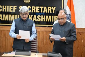 Chief Secy Administers Oath of Office to Chairperson, J&K Water Resources Regulatory Authority