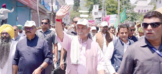 Lieutenant Governor Joins ‘Drug-Free J&K’ Campaign and Padyatra in Poonch