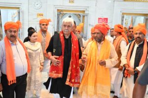 Lieutenant Governor pays obeisance at Ancient Shri Gauri Shankar Mandir in Kishtwar