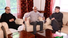 Omar Abdullah meets former governor N N Vohra in Srinagar