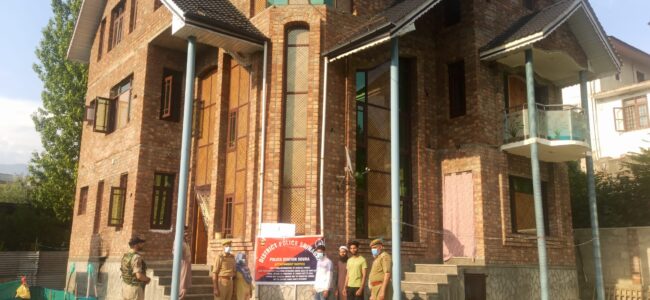 Properties worth Rs 3.5 crore of alleged drug peddlers attached in Srinagar