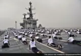 Military personnel join celebrations across India to mark International Yoga Day