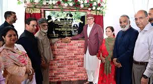 CM lays foundation stones for two major sewerage infrastructure projects in Srinagar CM lays foundation stones for two major sewerage infrastructure projects in Srinagar