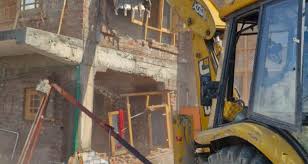 Residential structure belonging to drug peddler demolished in Srinagar Residential structure belonging to drug peddler demolished in Srinagar