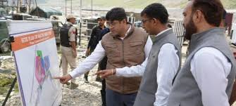 Div Com visits Baltal, takes spot appraisal of arrangements for SANJY along Baltal axis