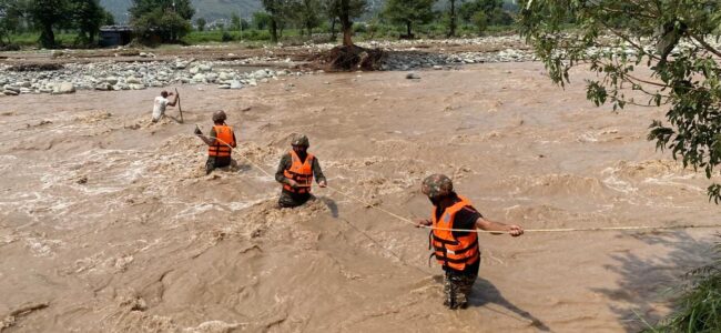Indian Army, Police And SDRF Rescue 6 Civilians In Flood-Hit Poonch