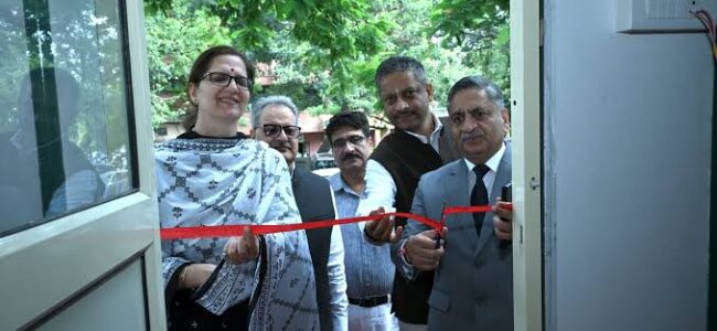 Justice Sanjeev Kumar inaugurates newly created Advocates’ Clerks Room at High Court Complex Jammu
