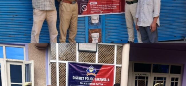 Police attaches properties of drug trafficker under NDPS Act in Baramulla
