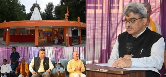 CS participates in Murti Pratishthan Divas Celebrations at Uma Bhagwati Shrine Anantnag