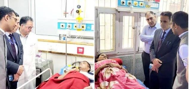 Div Com visits SKIMS Soura, reviews Medical Care of Amarnath Yatris