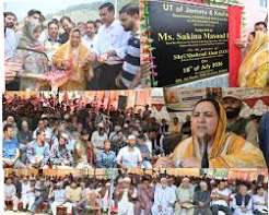 Sakeena Itoo chairs district level farmers’ awareness programme at D K Marg Kulgam