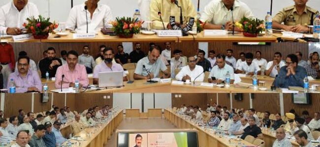 MP Jugal Kishore chairs DISHA meeting at Reasi