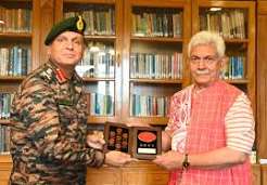 Chief of Army Staff calls on Lt Guv, CM Chief of Army Staff calls on Lt Guv, CM