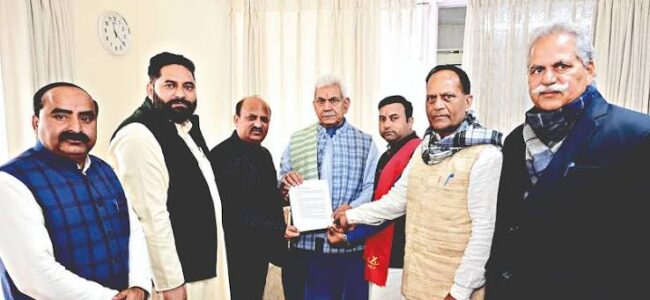 MLA’s, others call on Lt Guv MLA’s, others call on Lt Guv