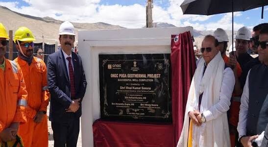 LG Saxena lays foundation stones of two vital bridges in Ladakh
