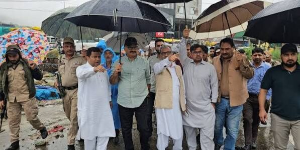 Javed Rana, Satish Sharma assess flood damage in Rajouri