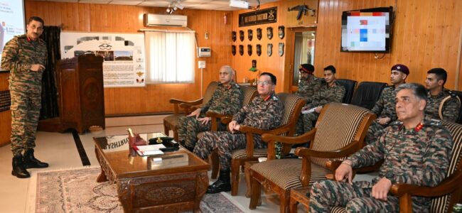 Army chief General Seth reviews security situation in Kashmir