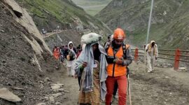 Amarnath pilgrims unfazed by yatra suspension Amarnath pilgrims unfazed by yatra suspension