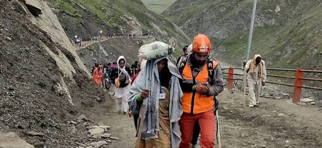 Amarnath pilgrims unfazed by yatra suspension